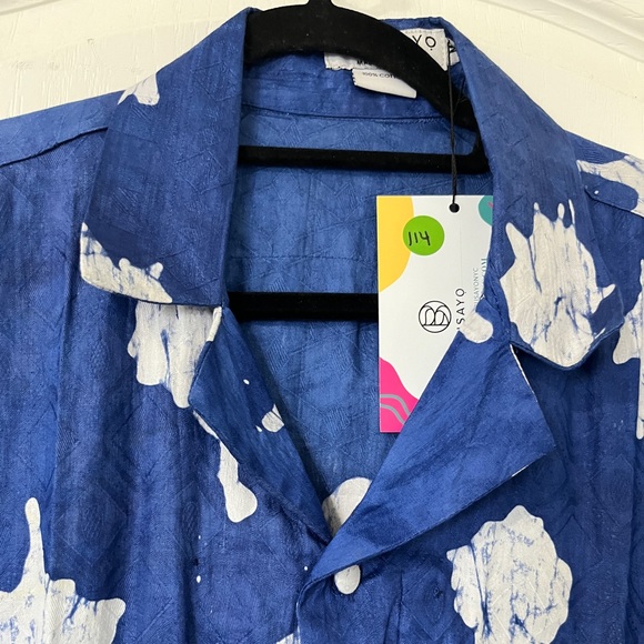 BUSAYO Obi Front-Zip Batik Jumpsuit with Pockets - Picture 8 of 15